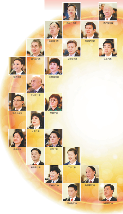 24日上午,党的十九大在北京人民大会堂胜利闭幕,刚刚结束会议走出会场的部分代表,走上“党代表通道”,接受国内外媒体的采访