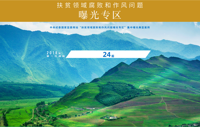   本网开通扶贫领域腐败和作风问题  曝光专区