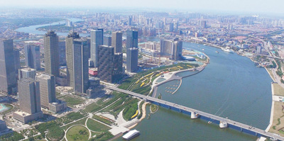 滨海新区核心城区一景。 资料图片