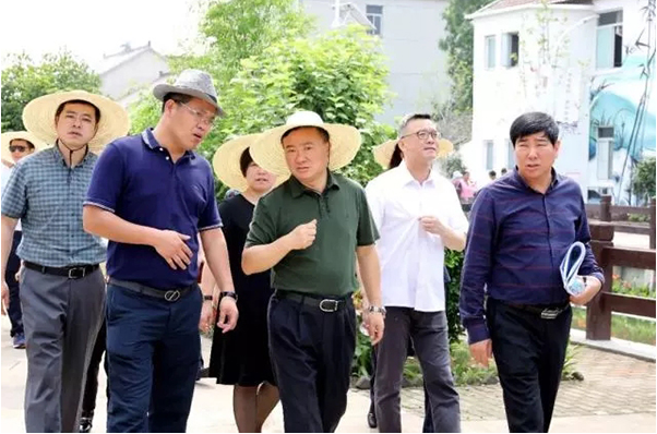 翁祖亮书记来到星光村“美丽庭院”试点村组。