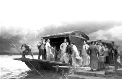 启航(油画) 何红舟 黄发祥 作
