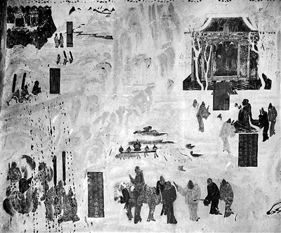 张骞出使西域图(莫高窟第323窟) (资料图片)